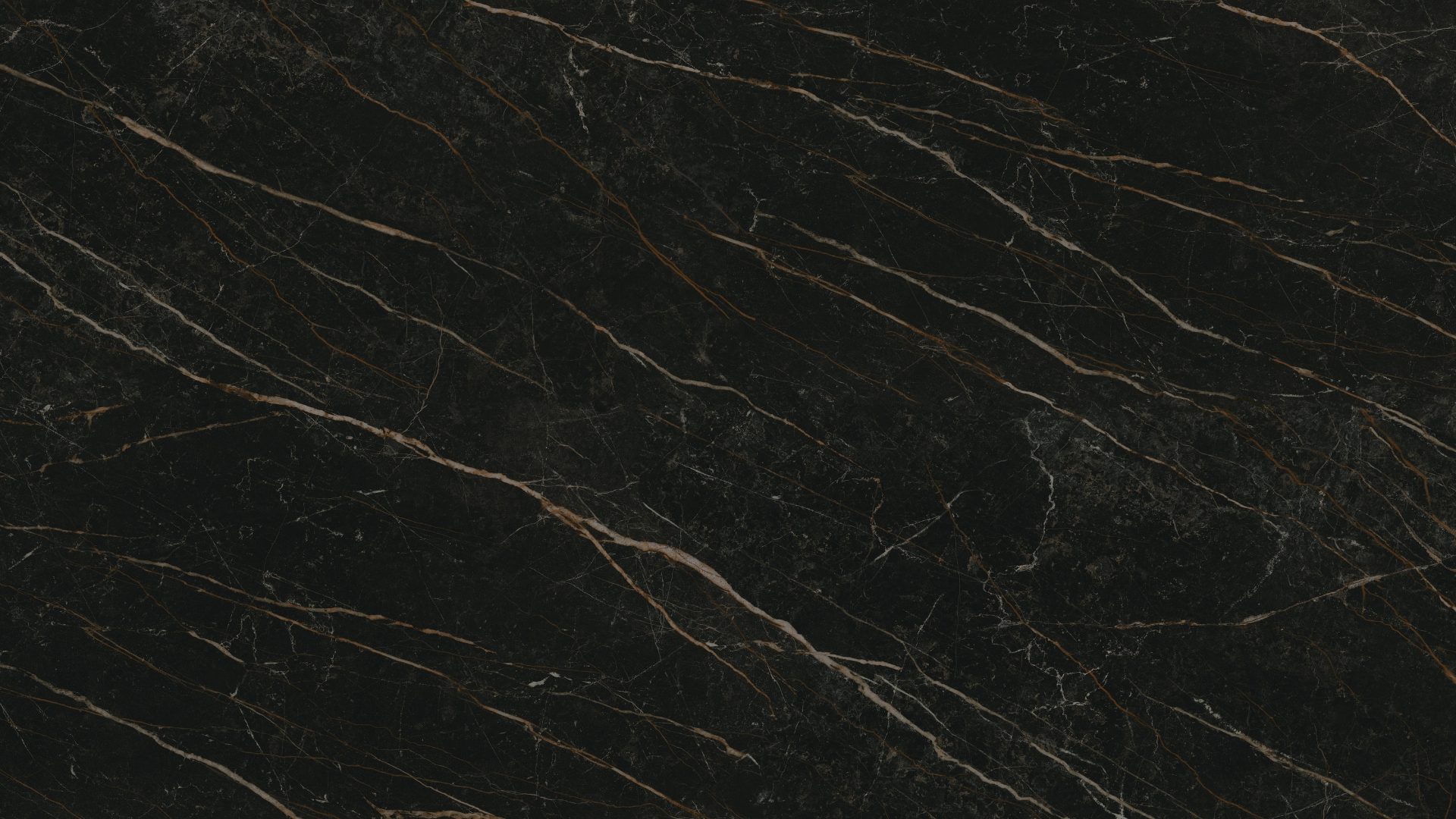 Superficie de Creastone Ultracompacto Laurent Golden con diseño oscuro elegante y vetas doradas inspiradas en piedra natural