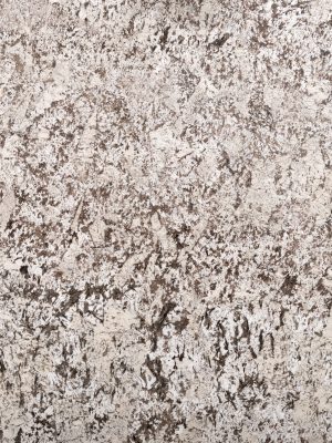 Detalle de textura del granito exótico Blanco Antico, con mezcla de tonos beige y grises suaves, apariencia equilibrada y alta versatilidad para cubiertas y revestimientos