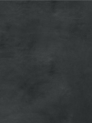 Superficie ultracompacta Laminam Calce Nero con acabado efecto cal en tono negro profundo para cubiertas y revestimientos