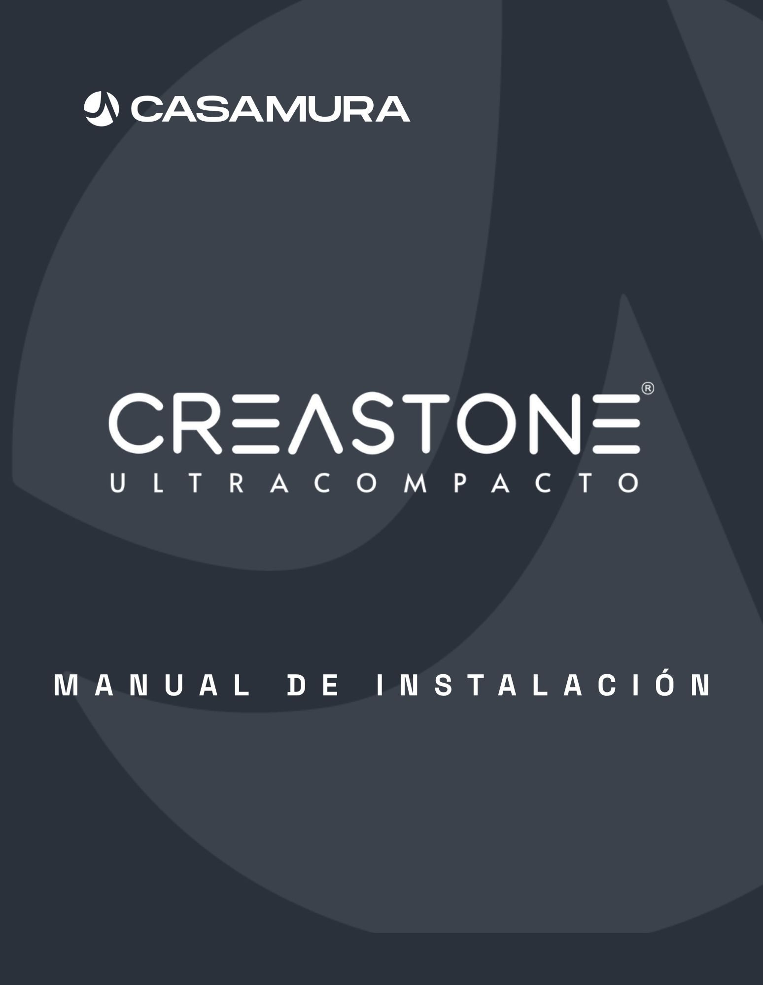 portada manual de instalacion para cubiertas de creastone ultracompacto